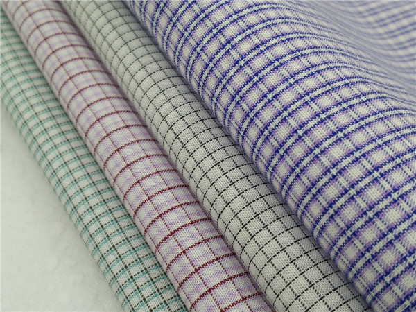 成分60/40CVC滌棉格子布