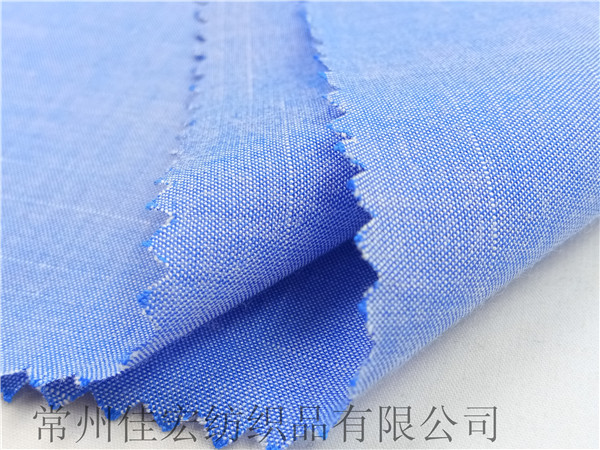 色織人棉竹節(jié)青年布