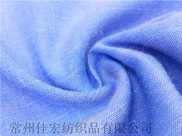 色織人棉竹節(jié)青年布