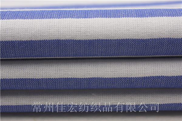 32*60/2色織條子布,雙股線(xiàn)橫條布面料